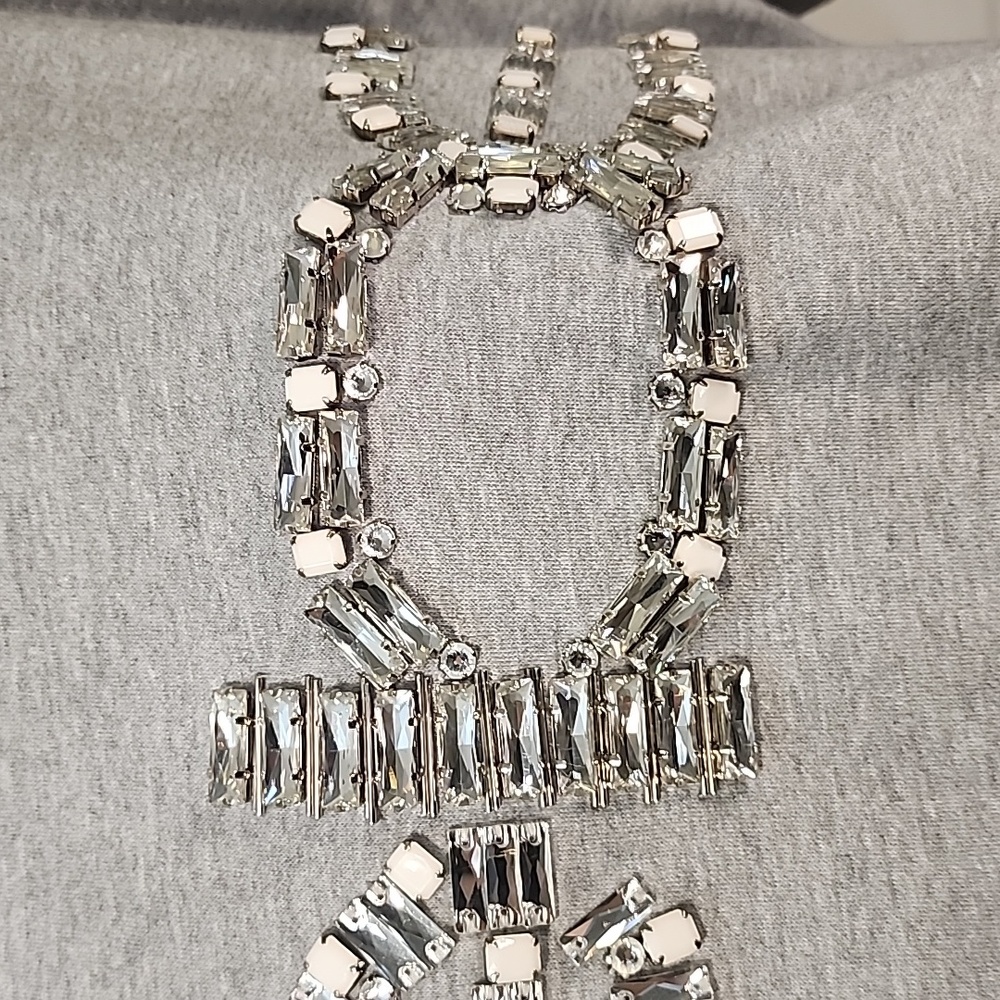Bebe Gray Embellished Cropped Sweatshirt S/M - Picture 3 of 8